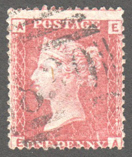 Great Britain Scott 33 Used Plate 72 - EA - Click Image to Close
